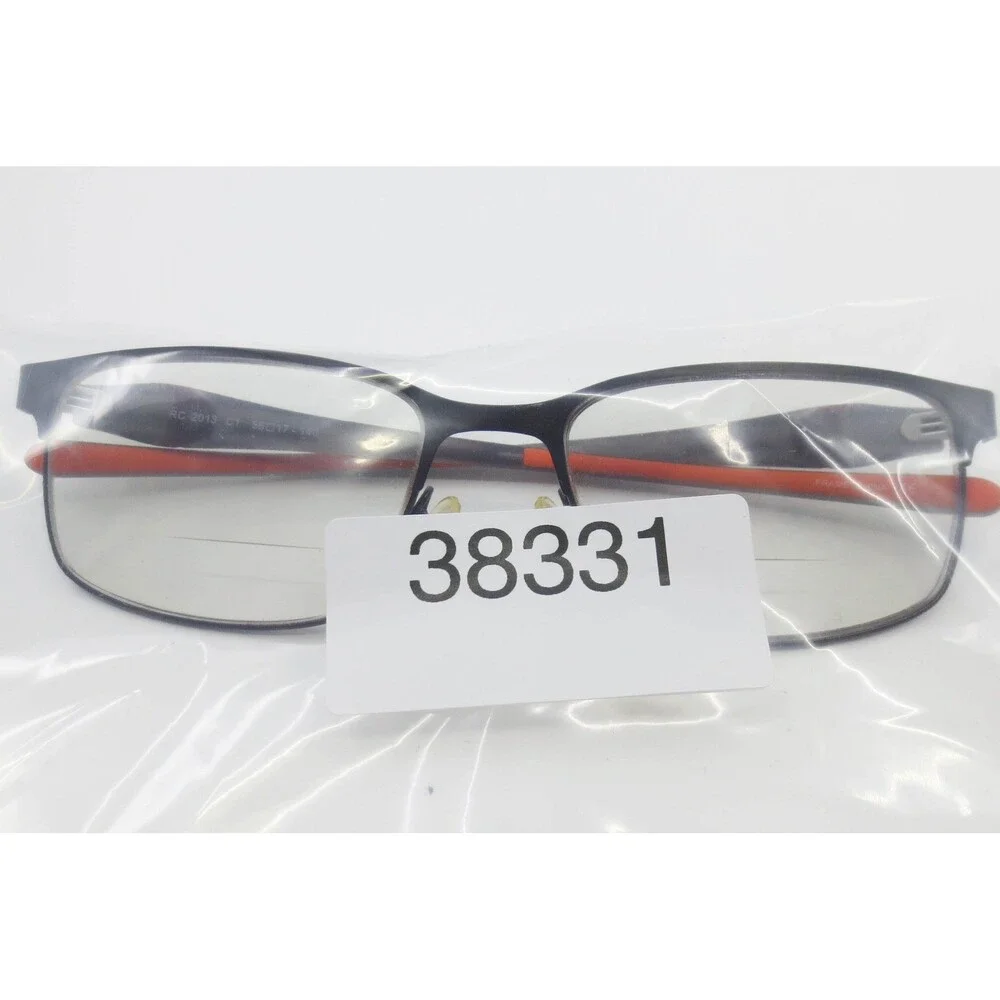 Rip Curl RC 2013 C1 Eyeglasses Matte Dark Grey Orange Rectangle Frames 56-17-140